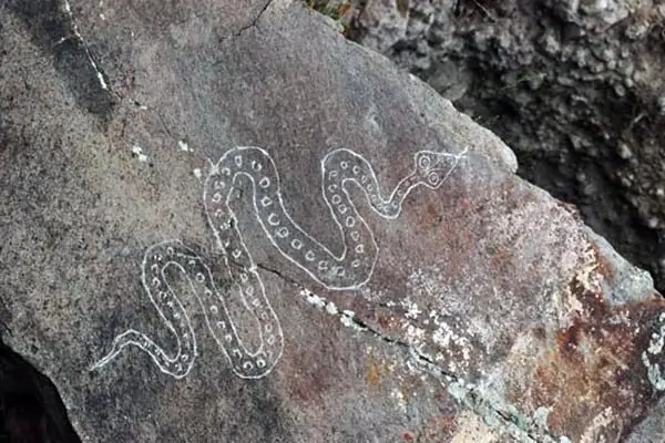 سنگ به شکل سر مار نشانه چیست